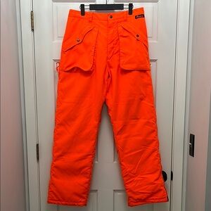 Mount'n Prairie Blaze Orange Double Zippered Legs Insulated Pants - Size Medium